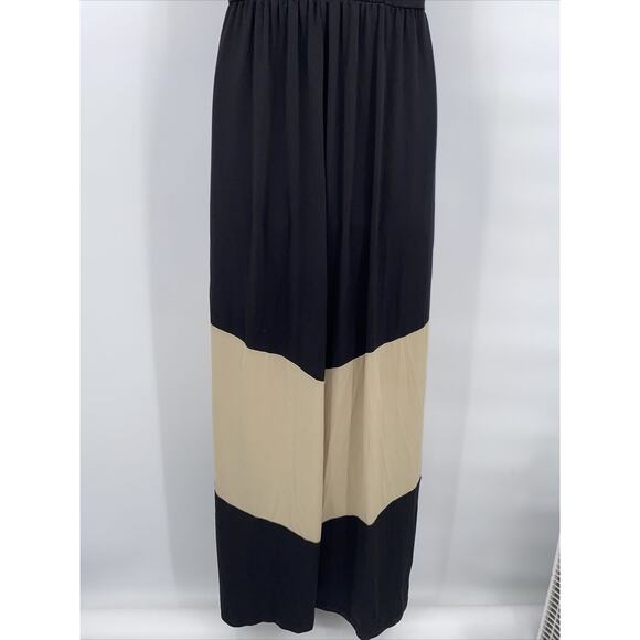 Charming Charlie Stretch Color block Halterneck Sleeveless Midi Maxi Dress Small - Picture 6 of 11
